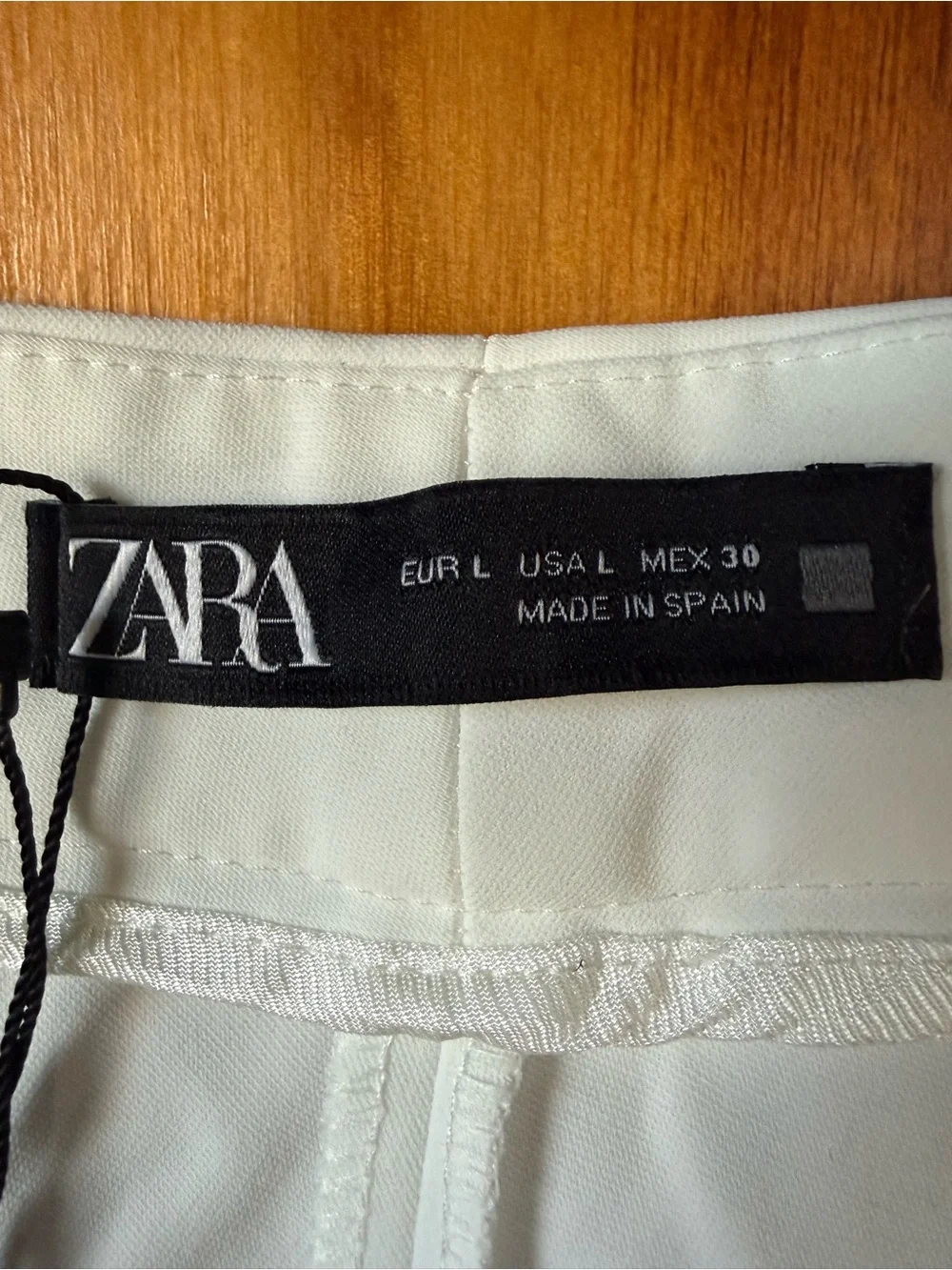 Zara Straight-Leg White Women's Pants